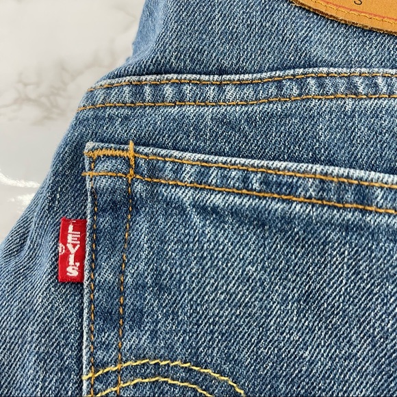 Levi’s Premium 501 Skinny Button Fly High Rise Blue Jeans We The People Size 26 - Picture 7 of 12